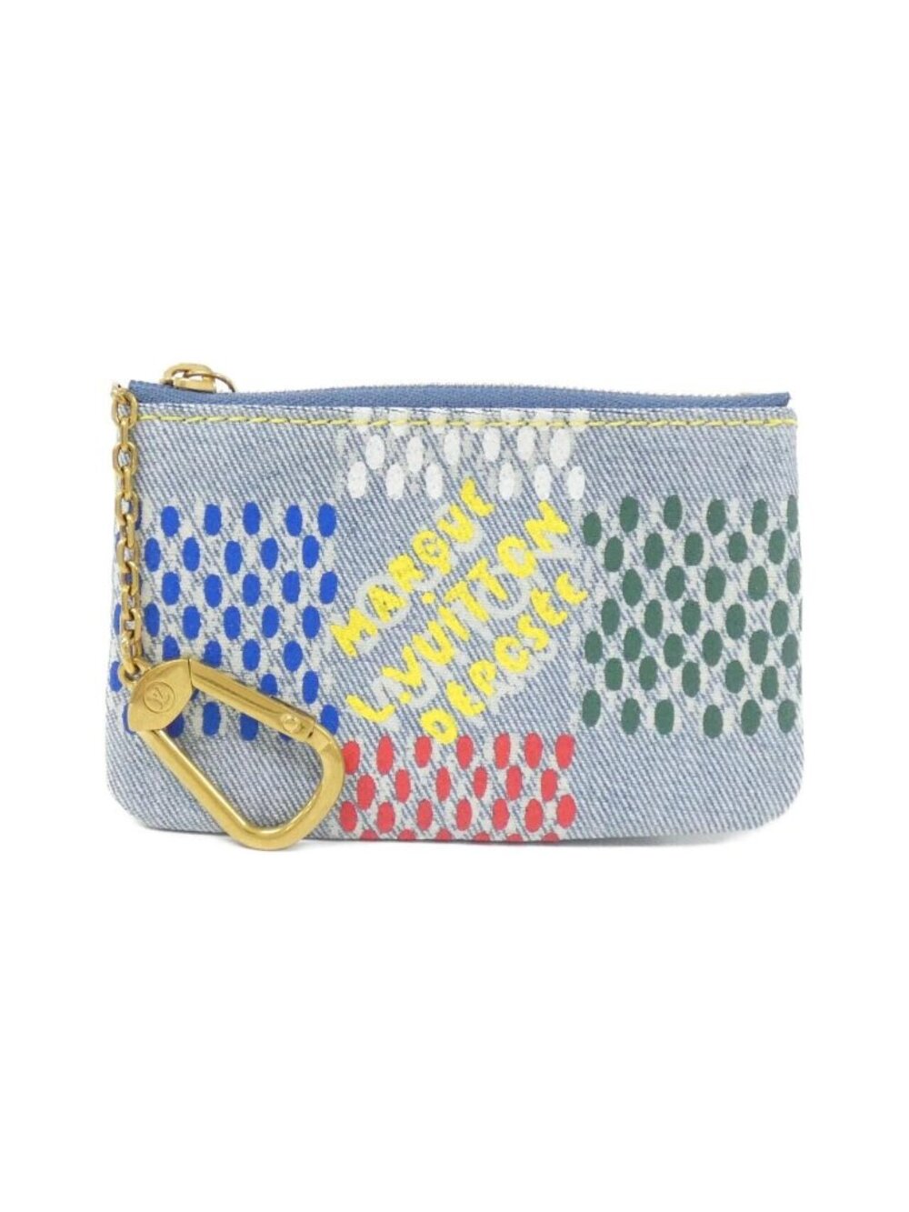 Louis Vuitton LV Birds Damier Denim Pochette Cles